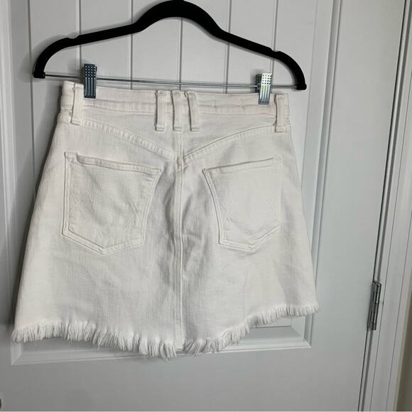 Anthropologie McGuire high rise cut‎ off white denim shorts size 26 - Picture 6 of 6
